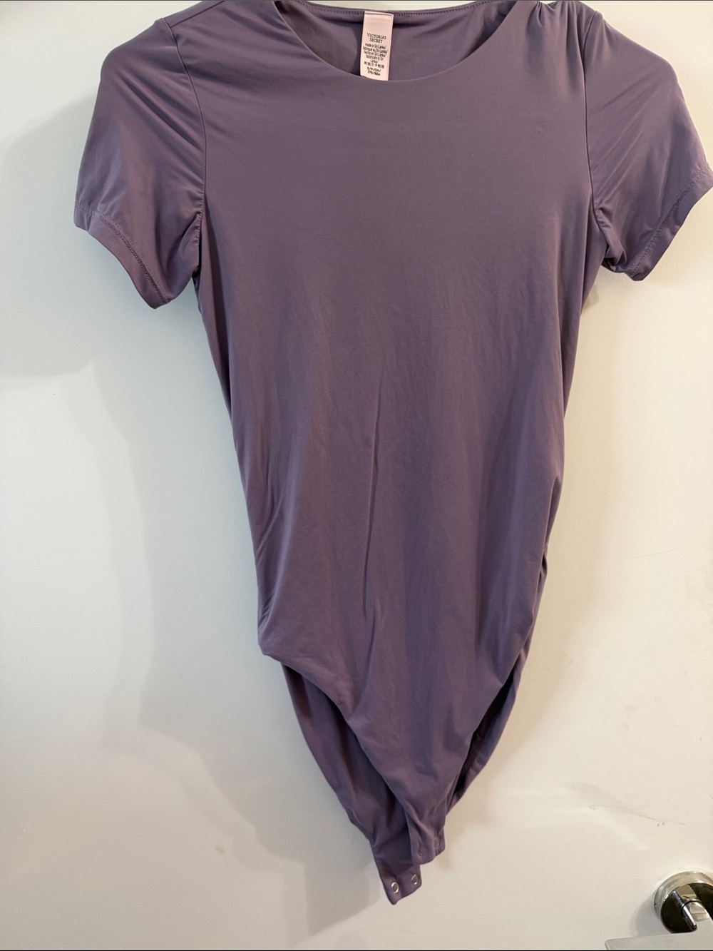 Victoria’s Secret Short-Sleeve Bodysuit in Dusty Purple